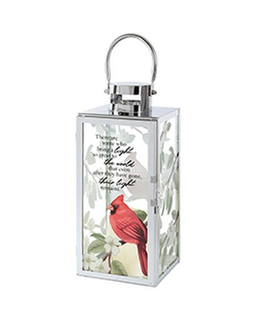 Metal Lantern Flower Arrangement