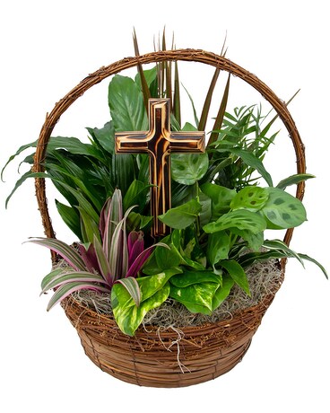 Lovingly Remembered Planter Flower Arrangement