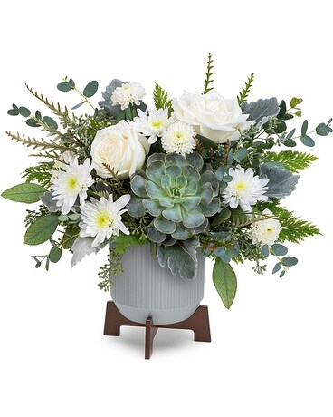 Teleflora's Tranquil Clouds Bouquet Flower Arrangement