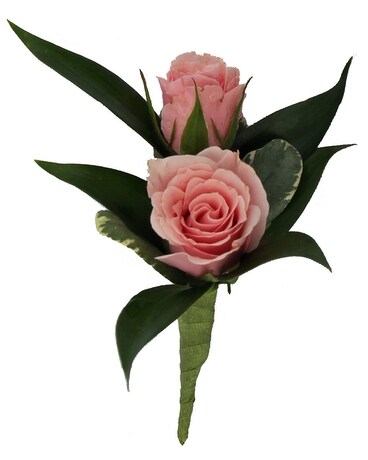 Wes - Sweetheart Rose Boutonniere Flower Arrangement