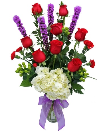 Fire and Ice Flower Arrangement