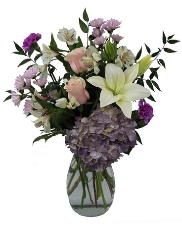 Lovely and Lavender Flower Arrangement