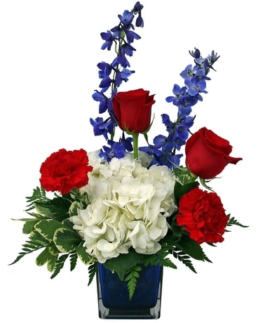 Perfectly Patriotic Flower Arrangement