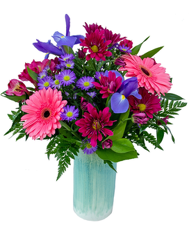 Aqua Escape Flower Arrangement
