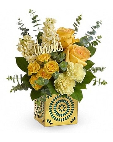 Shimmer of Thanks Flower Arrangement