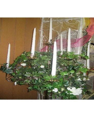 Candelabra Flower Arrangement