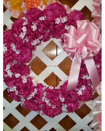 Silk Wreath Flower Arrangement