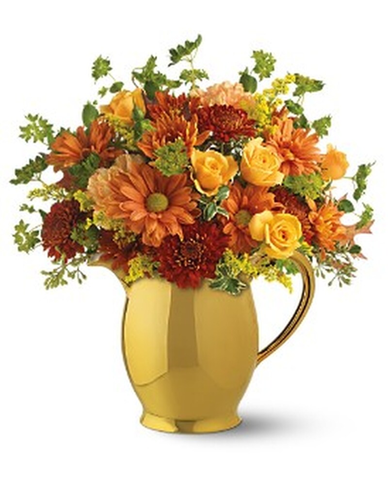 Teleflora's WILLIAMSBURG® Golden Pitcher in Parksley VA - Floral