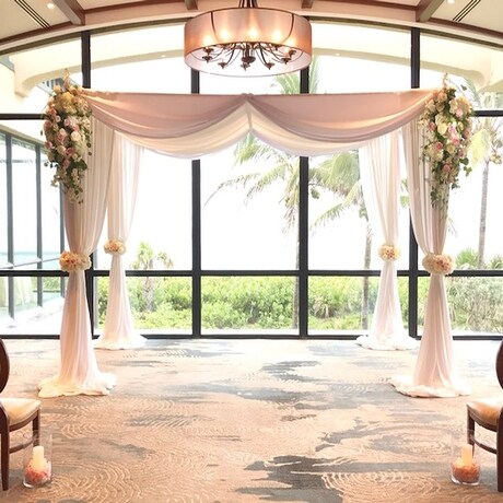 Pipe And Drape Chuppah In Stuart Fl Harbour Bay Florist And Events