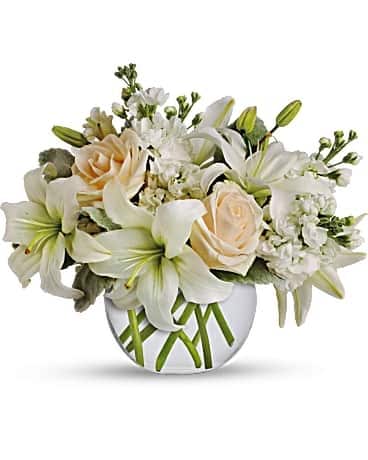 Isle of White Flower Arrangement