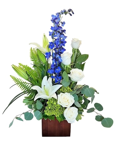 Blue Serenity Flower Arrangement