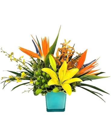 Birthstone Collection: December/Turquoise Flower Arrangement