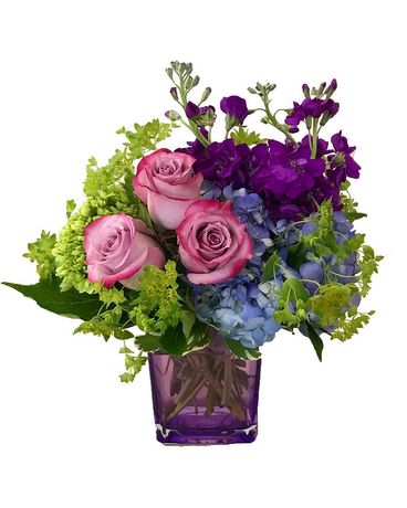Pretty In Purple Flower Arrangement