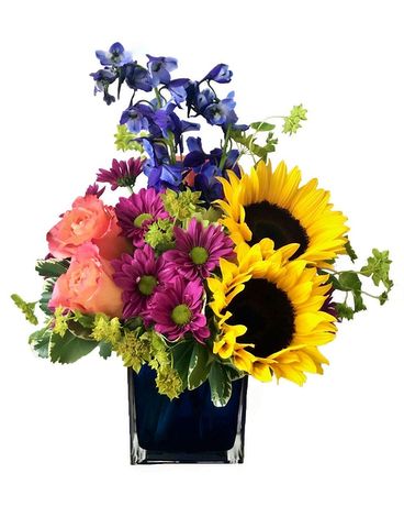 Brightly Blooming Flower Arrangement