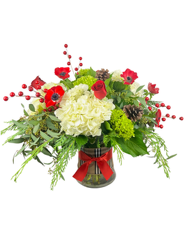 Holiday Flair Flower Arrangement