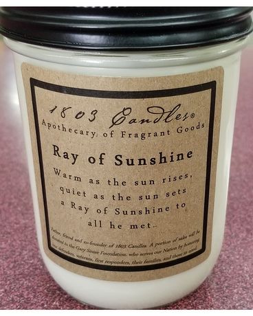 1803 Soy Candle Ray of Sunshine Jar Candle