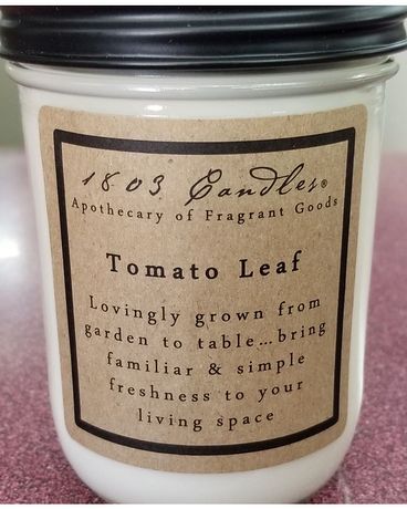 1803 Soy Candle Tomato Leaf Jar Candle