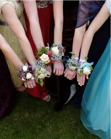 Custom Prom Wristlet Flower Arrangement