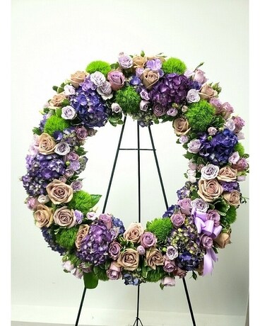 Circle of Love Wreath Funeral Arrangement