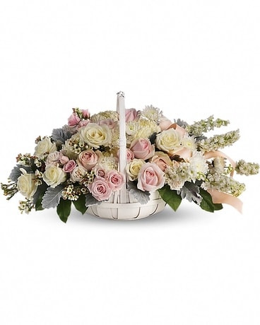 Dawn of Remembrance Basket Flower Arrangement