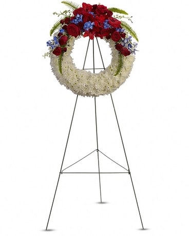 Reflections of Glory Wreath Flower Arrangement