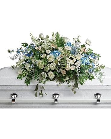 Tender Remembrance Casket Spray Flower Arrangement