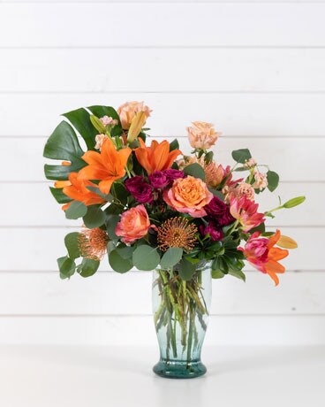 Papaya Flower Arrangement