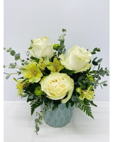 Hint of Eucalyptus Flower Arrangement
