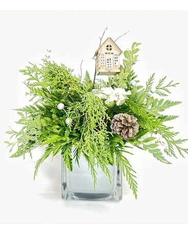 Country Christmas Flower Arrangement