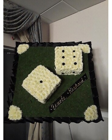 Dice Flower Arrangement