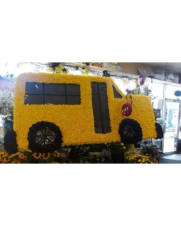 School bus Flower Arrangement