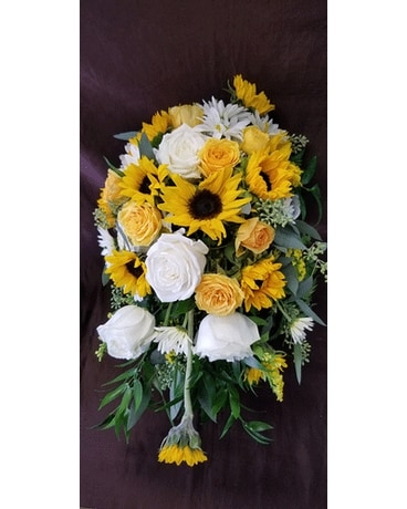 Sunflowers CASCADE Flower Arrangement