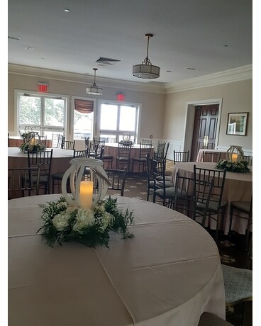 Candlelight Centerpiece Flower Arrangement