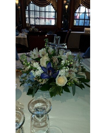 Christening cross Flower Arrangement
