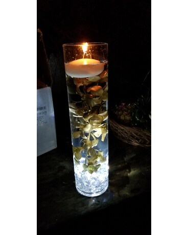 Table Centerpiece Candle Flower Arrangement