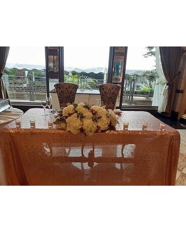 Sweetheart Table Wedding Arrangement