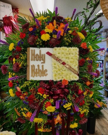 Bible Flower Arrangement