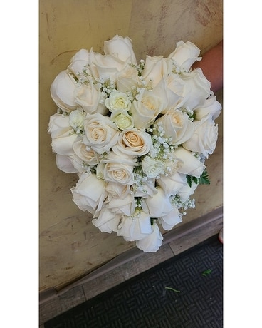 Heart Shape Cascade Flower Arrangement