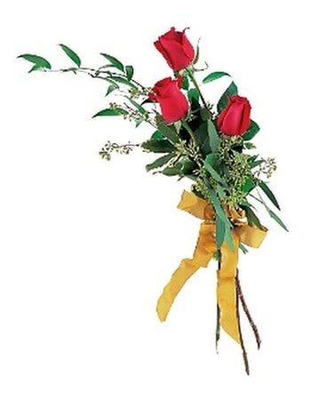 Touch of Red Roses Flower Arrangement