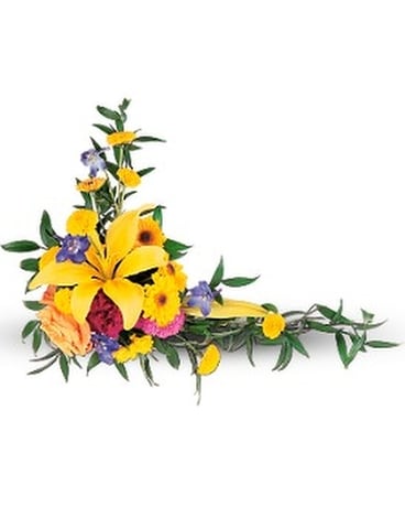 Personal Message Tribute Flower Arrangement
