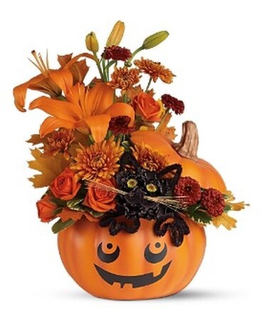 Teleflora's Black Cat Bouquet Flower Arrangement