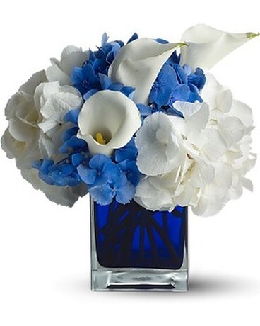 Teleflora's Waves of Blue Flower Arrangement