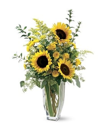 Sparkling Sunflowers Flower Arrangement