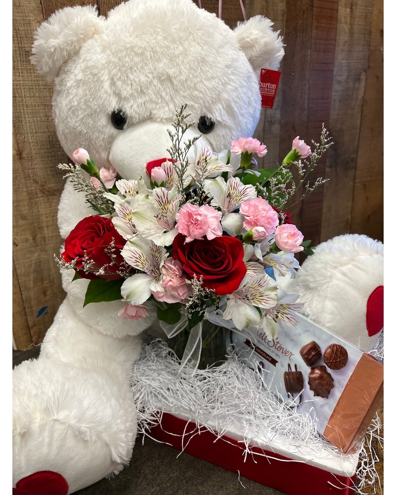 Flower teddy bear store near me