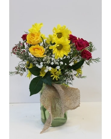 Sunshine for Mom Flower Arrangement