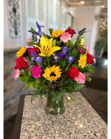 Country Valentine Flower Arrangement