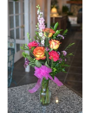 Citrus Kiss Enchantment Flower Arrangement