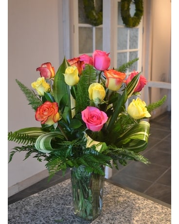 Citrus Sunshine Dozen Flower Arrangement
