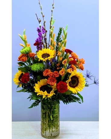 Brilliant Fall Flower Arrangement