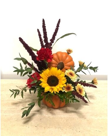 Pumpkin Spice Flower Arrangement
